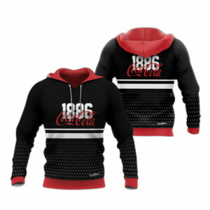 1886 coca cola all over print hoodie