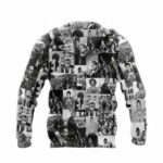 African civil rights leaders black power all over print hoodie back side
