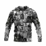 African civil rights leaders black power all over print hoodie front side