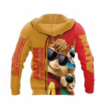 Alvin and the chimunks 77 all over print hoodie back side