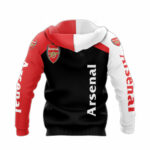 Arsenal all over print hoodie back side