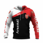 Arsenal all over print hoodie front side