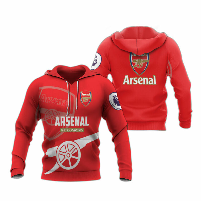 Arsenal The Gunners All Over Print Hoodie