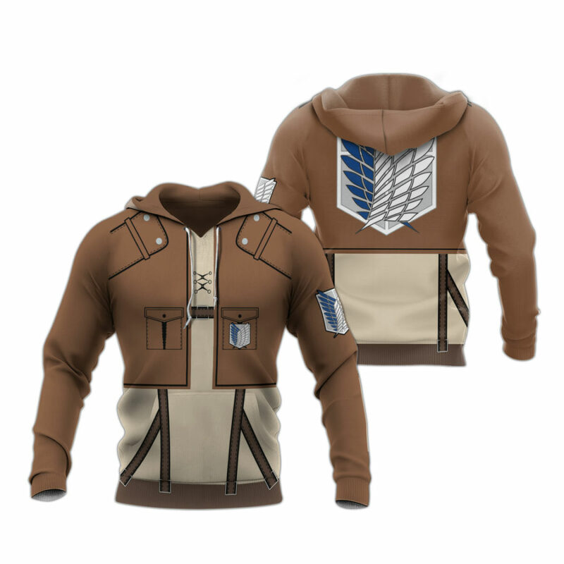 Attack On Titan Eren Yeager Jacket All Over Print Hoodie