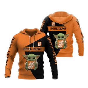 Baby yoda home depot company all over print hoodie