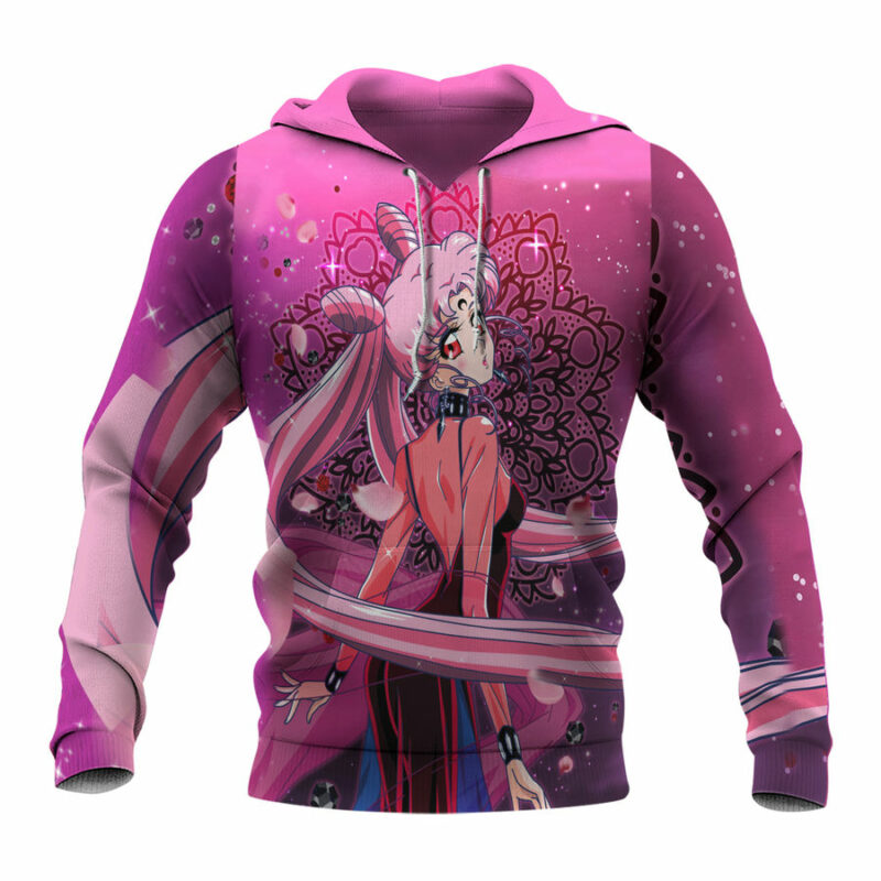 Black Lady Sailor Moon All Over Print Hoodie Front
