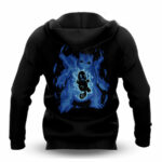 Blastoise and squirtle pokemon all over print hoodie back side