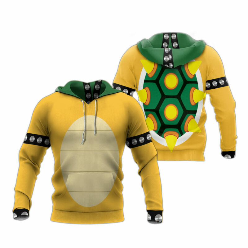 Bowser Super Mario Bros Costume All Over Print Hoodie