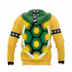 Bowser super mario bros costume all over print hoodie back side