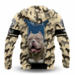 Bully dog all over print hoodie back side