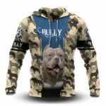 Bully dog all over print hoodie front side