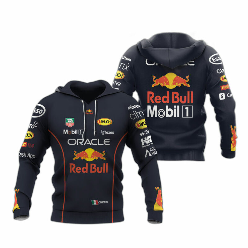 Checo Oracle Red Bull Honda Mobill 1 All Over Print Hoodie