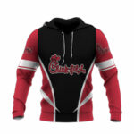 Chickfila logo 4 all over print hoodie front side