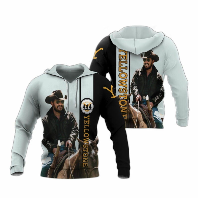 Cowboy Yellowstone All Over Print Hoodie