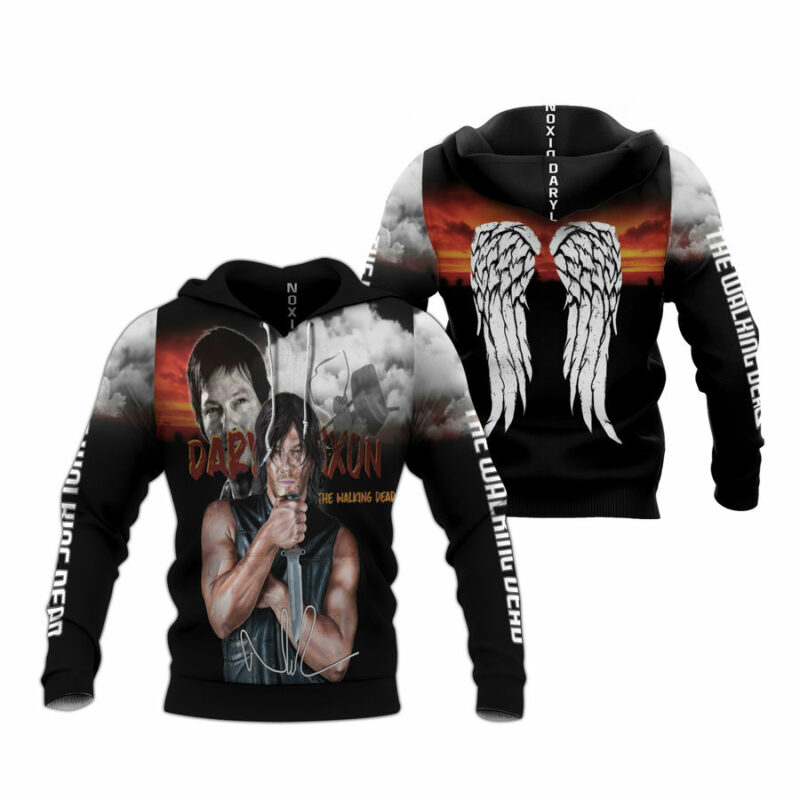 Daryl Dixon And The Walking Dead Fans 2020 All Over Print Hoodie