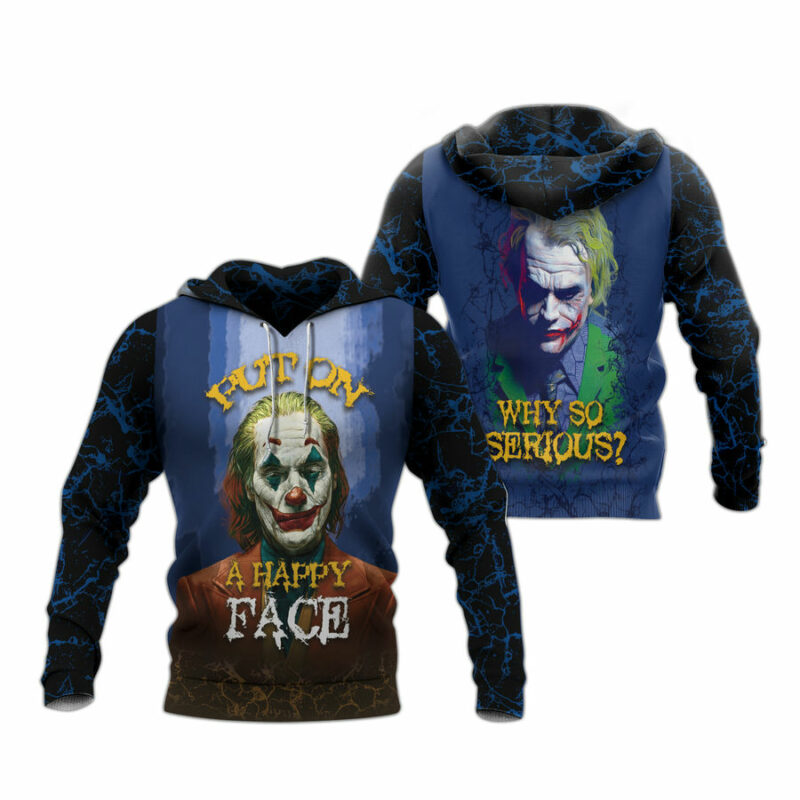Dc Joker A Happy Face Why So Serious All Over Print Hoodie