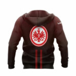 Eintracht frankfurt red all over print hoodie back side