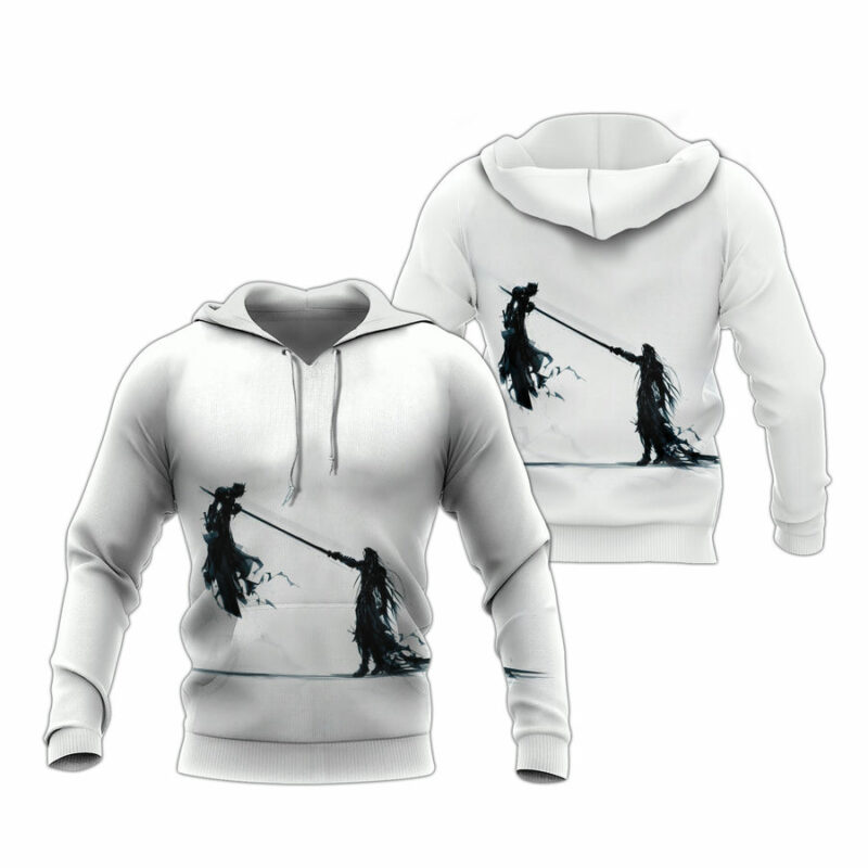 Final Fantasy 7 Sephiroth Vs Cloud Ff7 Clothes All Over Print Hoodie