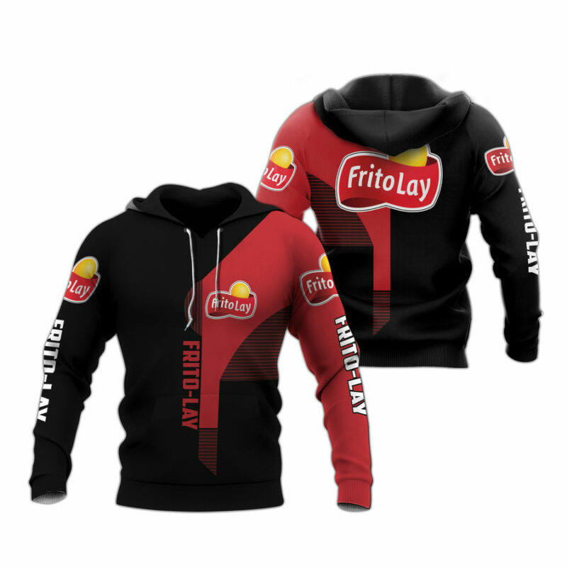 Frito Lay Logo Black And Red 2 All Over Print Hoodie