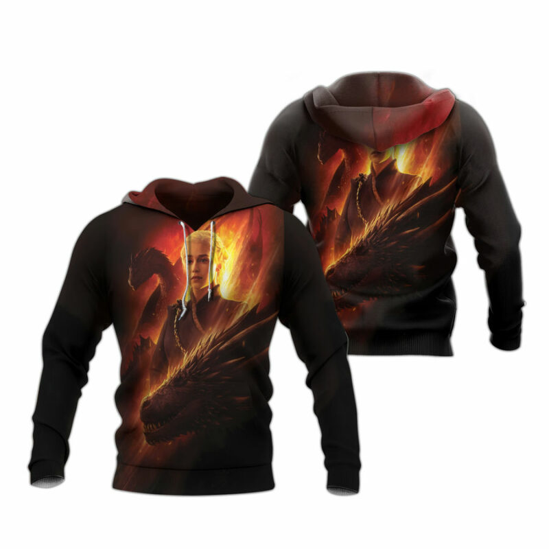 Game Of Thrones Mother Of Dragons Print All Over Print Hoodie