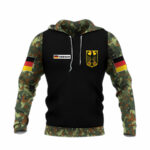 German army all over print hoodie front side