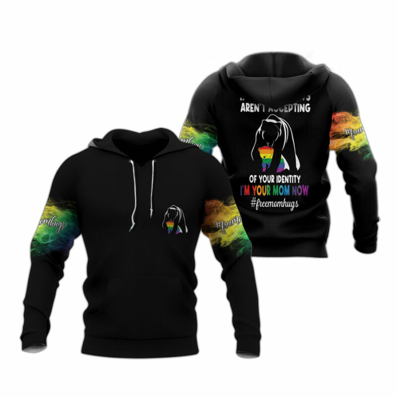 Gift For Mother Free Mom Hugs Mama Bear Lgbt All Over Print Hoodie