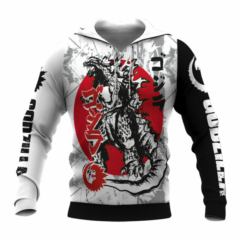 Godzilla G3 All Over Print Hoodie Front
