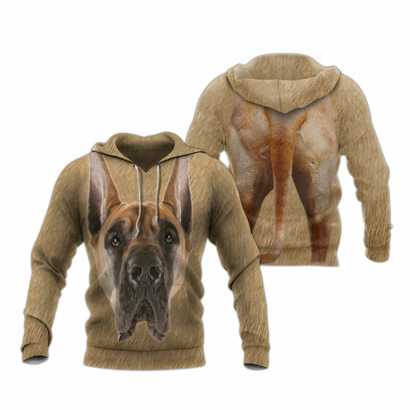 Great Dane Body All Over Print Hoodie