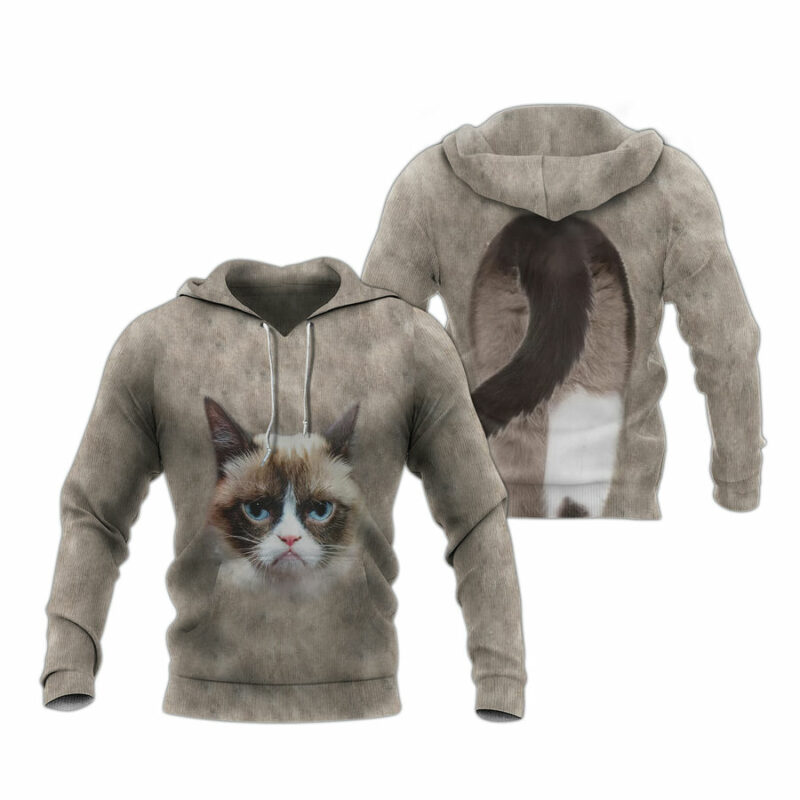 Grumpy Cat Front And Back All Over Print Hoodie