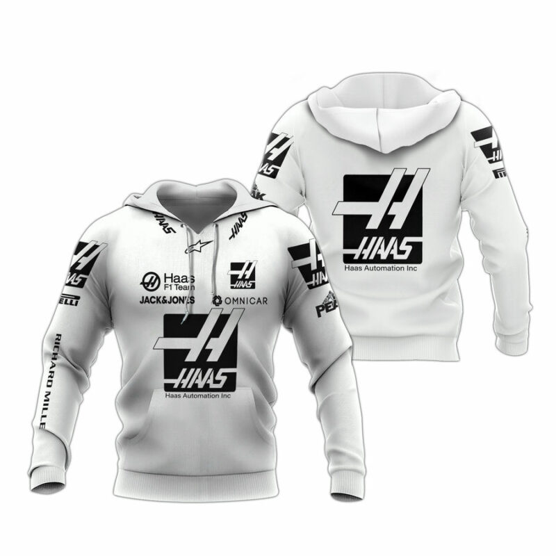 Haas Automation Inc F1 Team All Over Print Hoodie