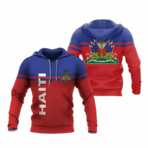 Haiti horizontal styles all over print hoodie