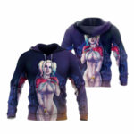 Harley quinn sexy ahegao all over print hoodie