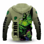 Hulk style all over print hoodie back side