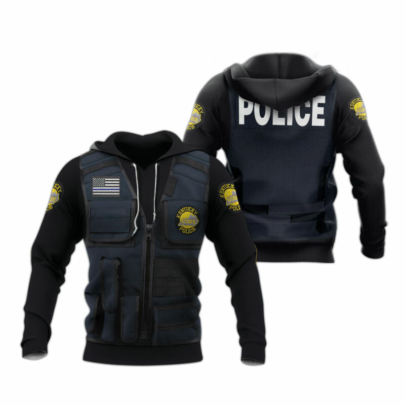 Kentucky State Police Uniform All Over Print Hoodie