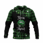 Kiss me im highrish all over print hoodie front side