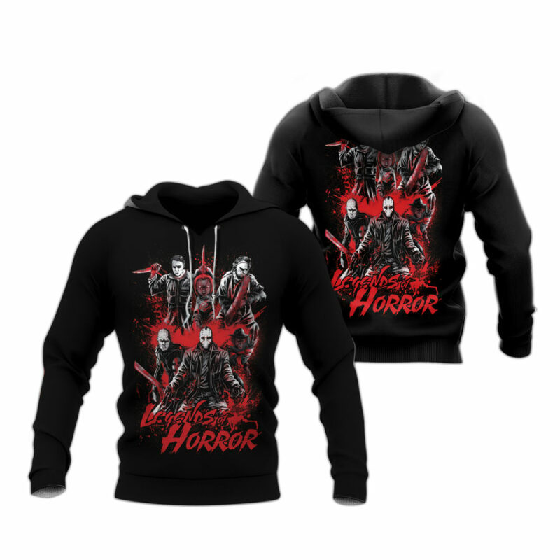 Legends Of Horror All Over Print Hoodie 1