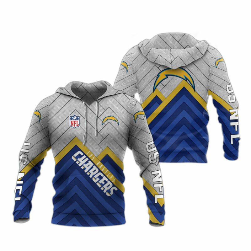 Los Angeles Chargers Football All Over Print Hoodie