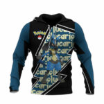 Lucario costume pokemon anime all over print hoodie front side
