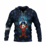 Mickey mouse fantasia all over print hoodie front side