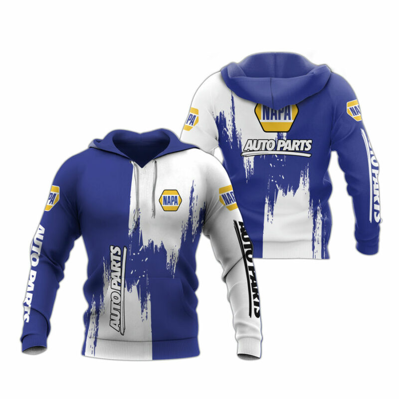 Napa Auto Parts Logo My Heart White And Blue All Over Print Hoodie