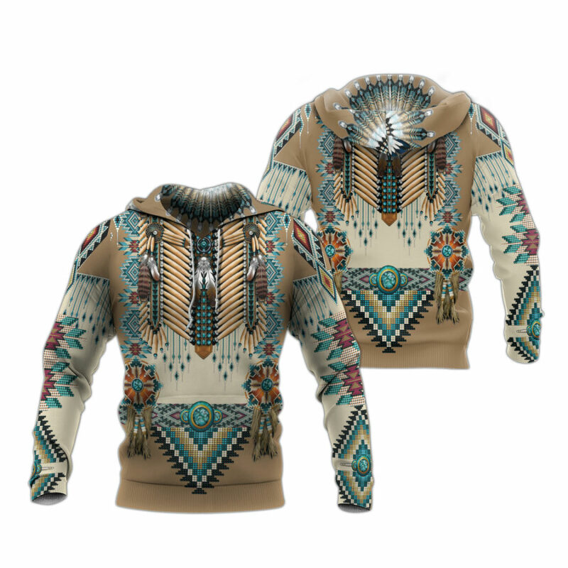 Native Americans Apache Style All Over Print Hoodie
