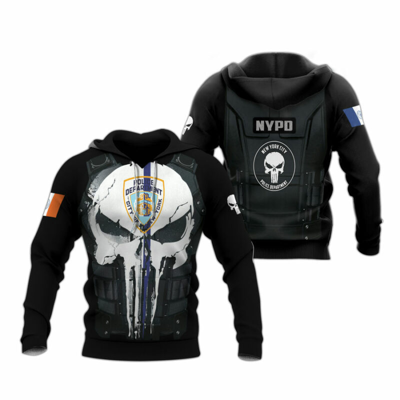 New York City Police Department All Over Print Hoodie