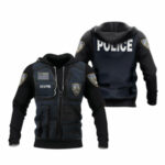 Nypd uniform all over print hoodie