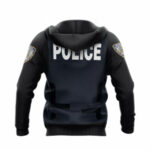 Nypd uniform all over print hoodie back side