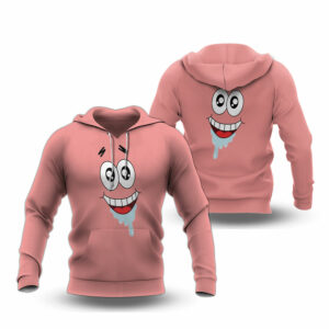 Patrick face spongbob squarepants all over print hoodie