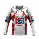 Pepsi suzuki rallying all over print hoodie front side