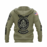 Personalized and rank us army symbol veteran all over print hoodie back side