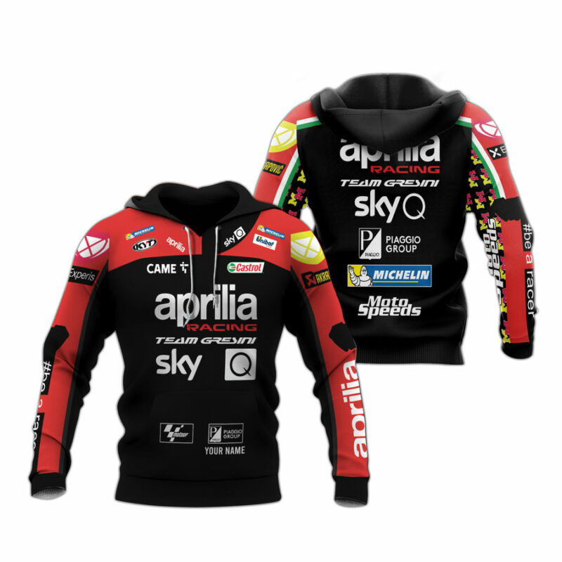 Personalized Aprilia Racing All Over Print Hoodie
