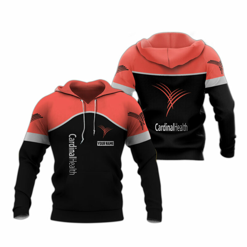 Personalized Cardinal Health Logo All Over Print Hoodie