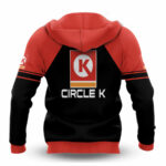 Personalized circle k all over print hoodie back side